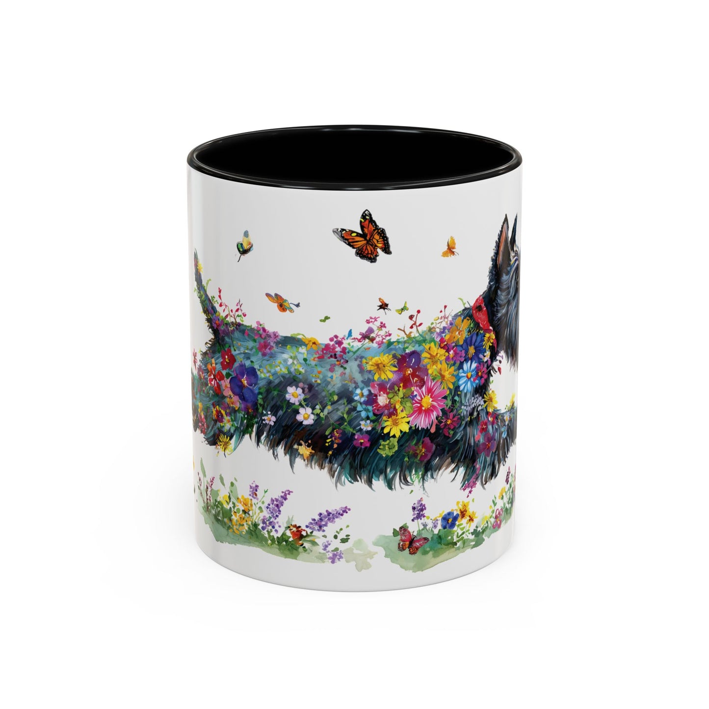 Scottish Terrier #2 Retriever Personalized Accent Mugs, 11oz