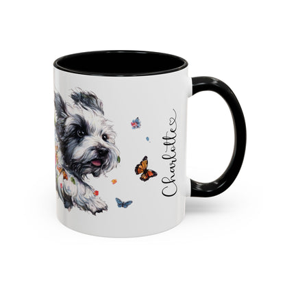 Coton De Tulear Personalized Accent Mugs, 11oz