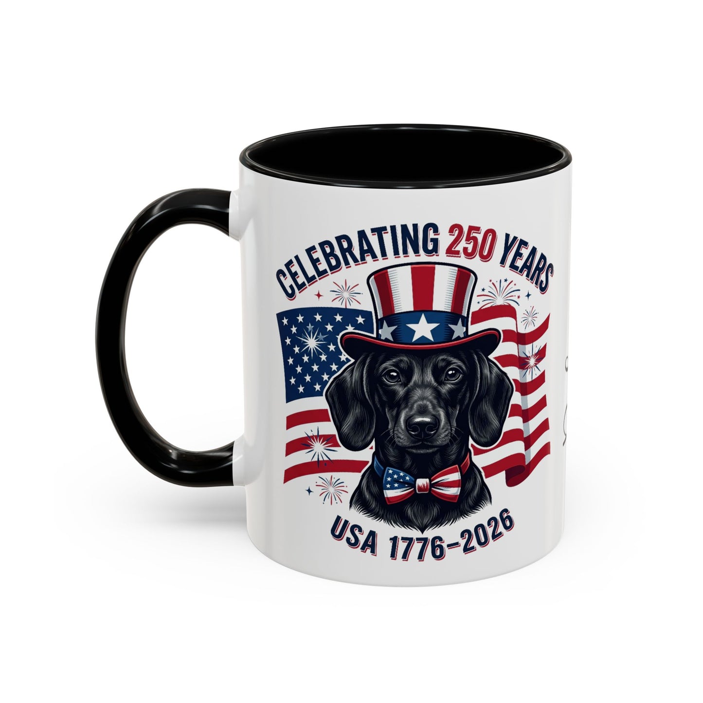 Dachshund #1 - 250th Celebration Personalised  Accent Mugs, 11oz & 15oz