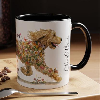 Golden Doodle/Groodle #3 Retriever Personalized Accent Mugs, 11oz