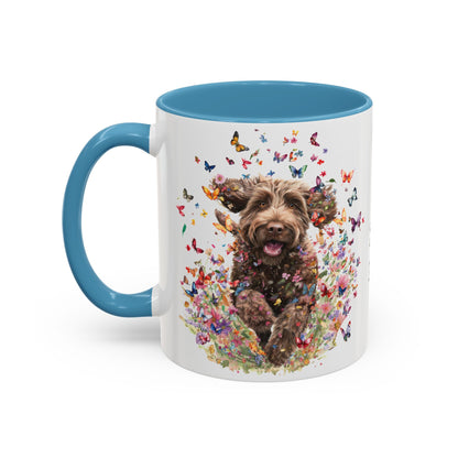 Labradoodle #4 Personalized Accent Mugs, 11oz