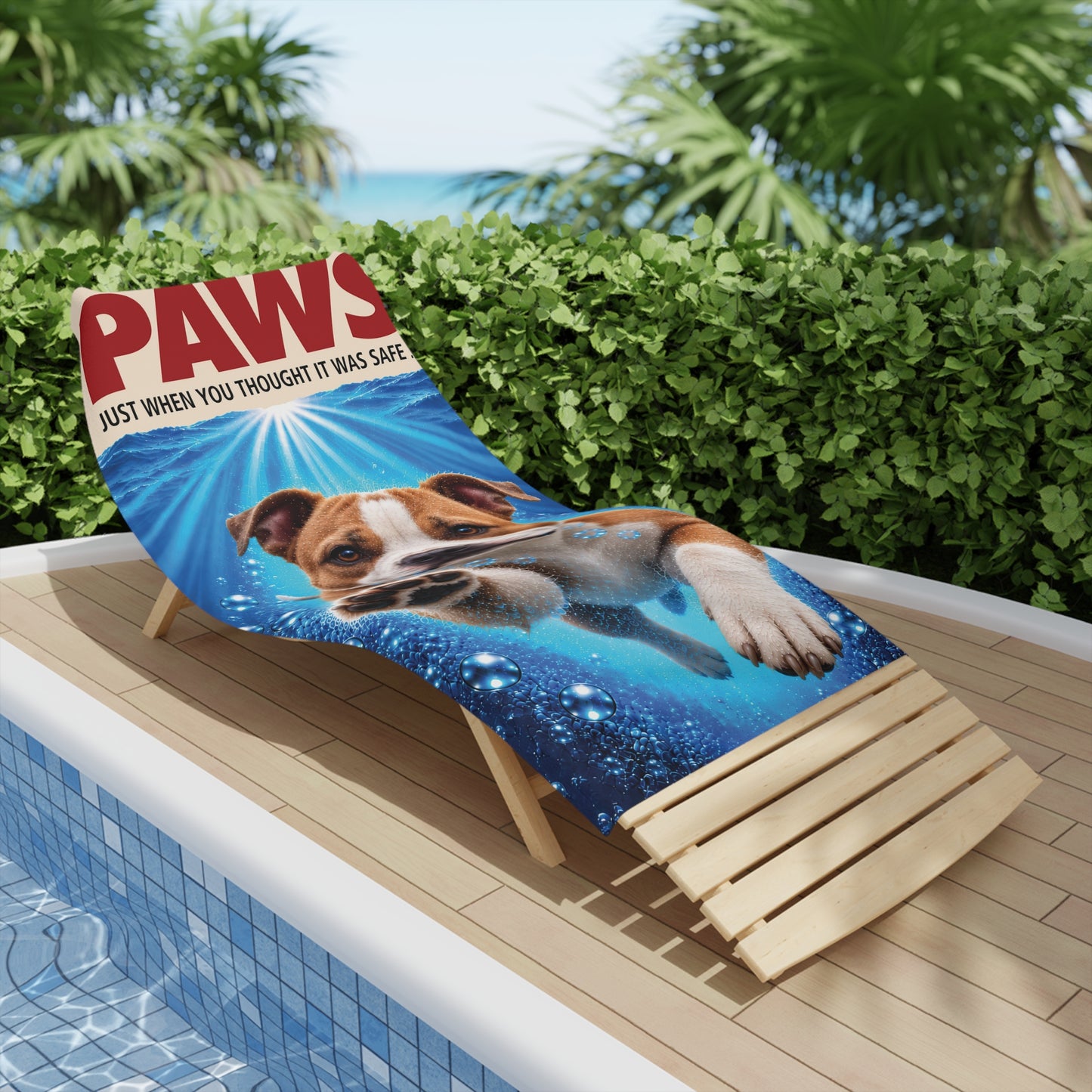 Staffordshire Terrier #1 PAWS Beach Towel
