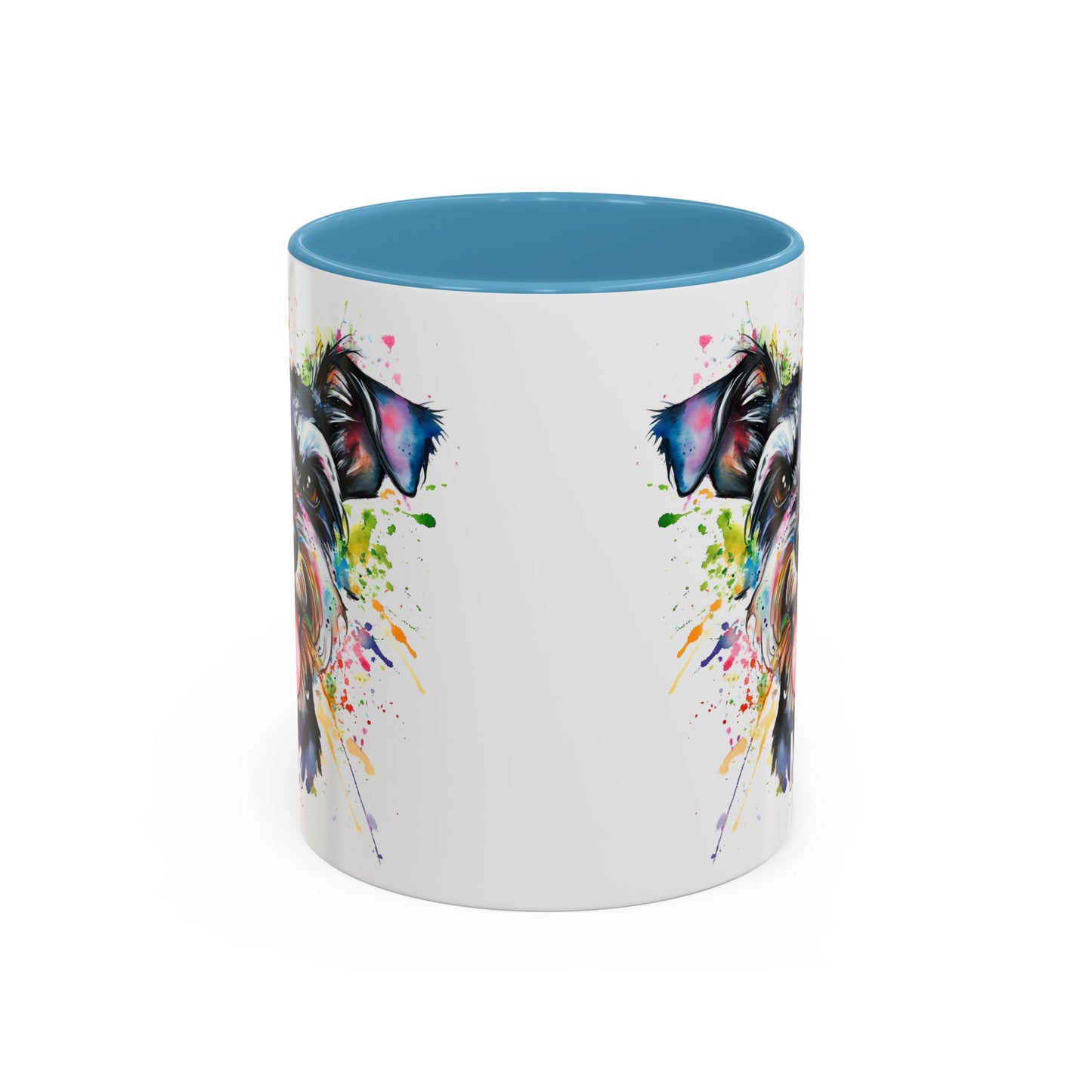 Schnauzer Colourful Personalized Accent Mugs, 11oz