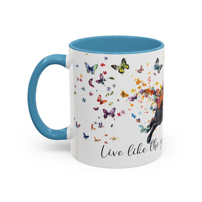 Labrador #3 “Live like the gate was left open" Accent Mugs, 11oz