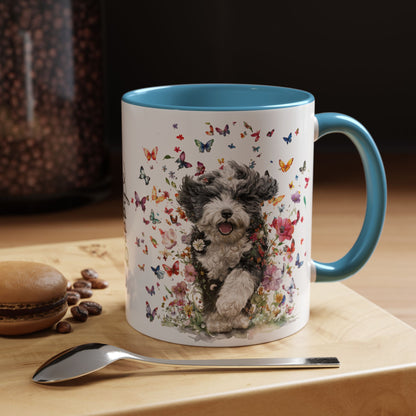 Bernedoodle #2 Personalized Accent Mugs, 11oz