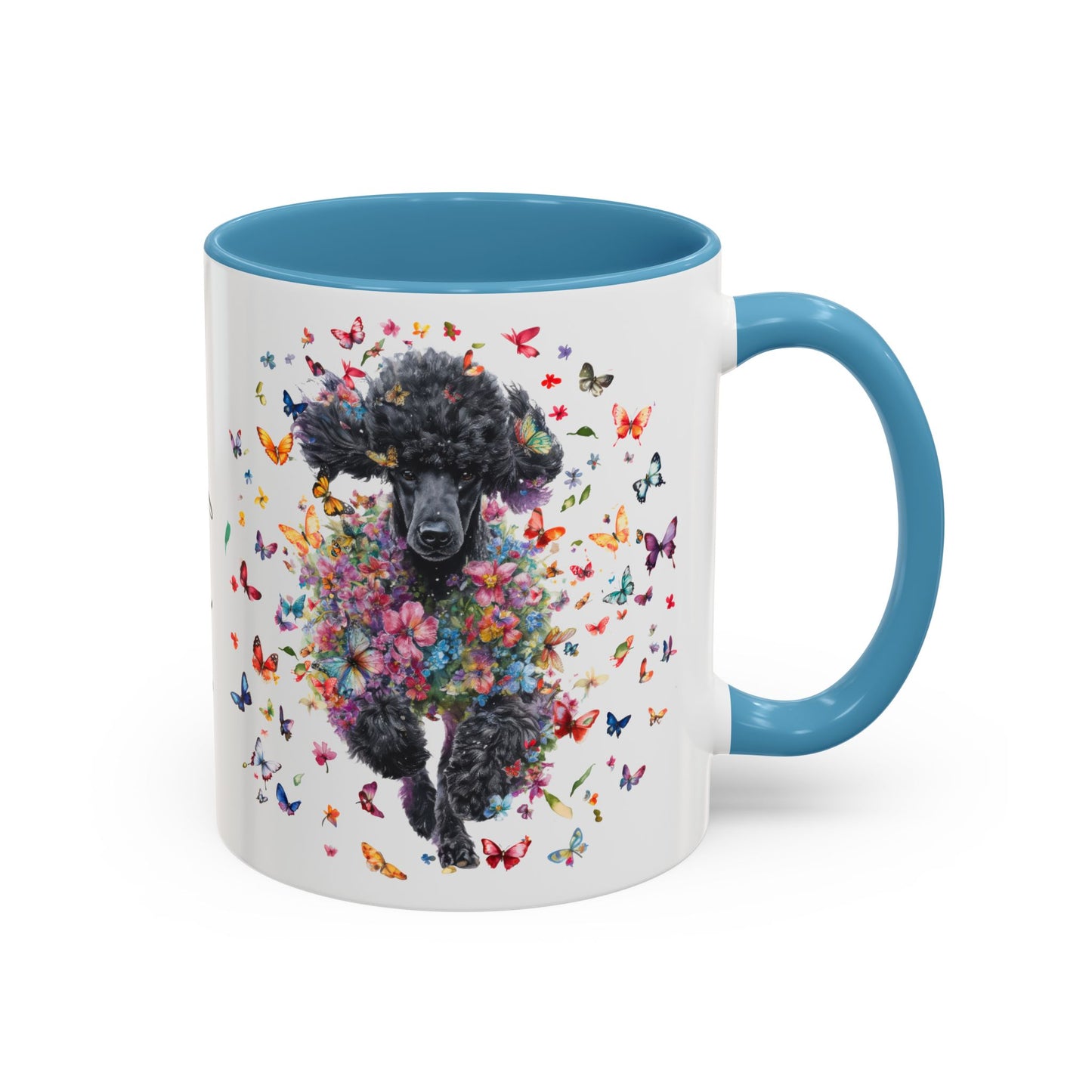 Poodle #5 Personalized Accent Mugs, 11oz