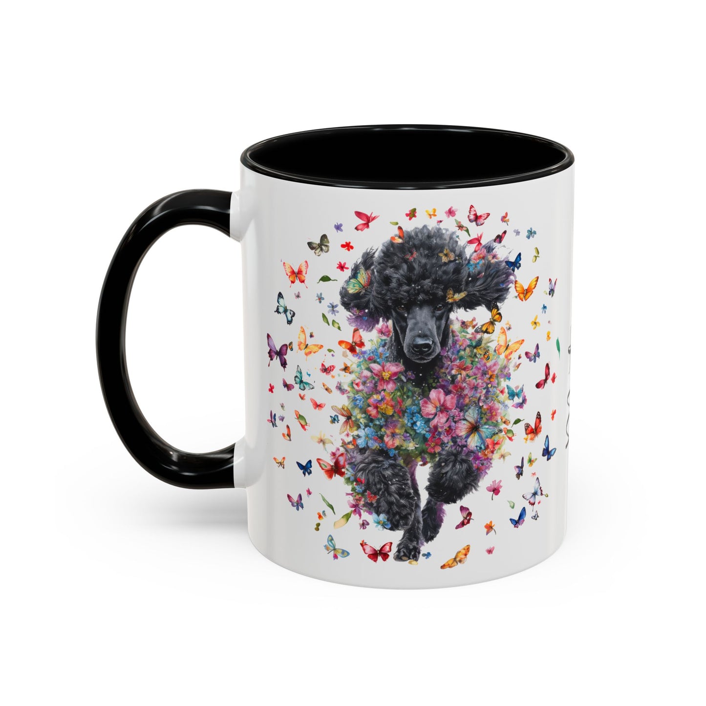 Poodle #5 Personalized Accent Mugs, 11oz