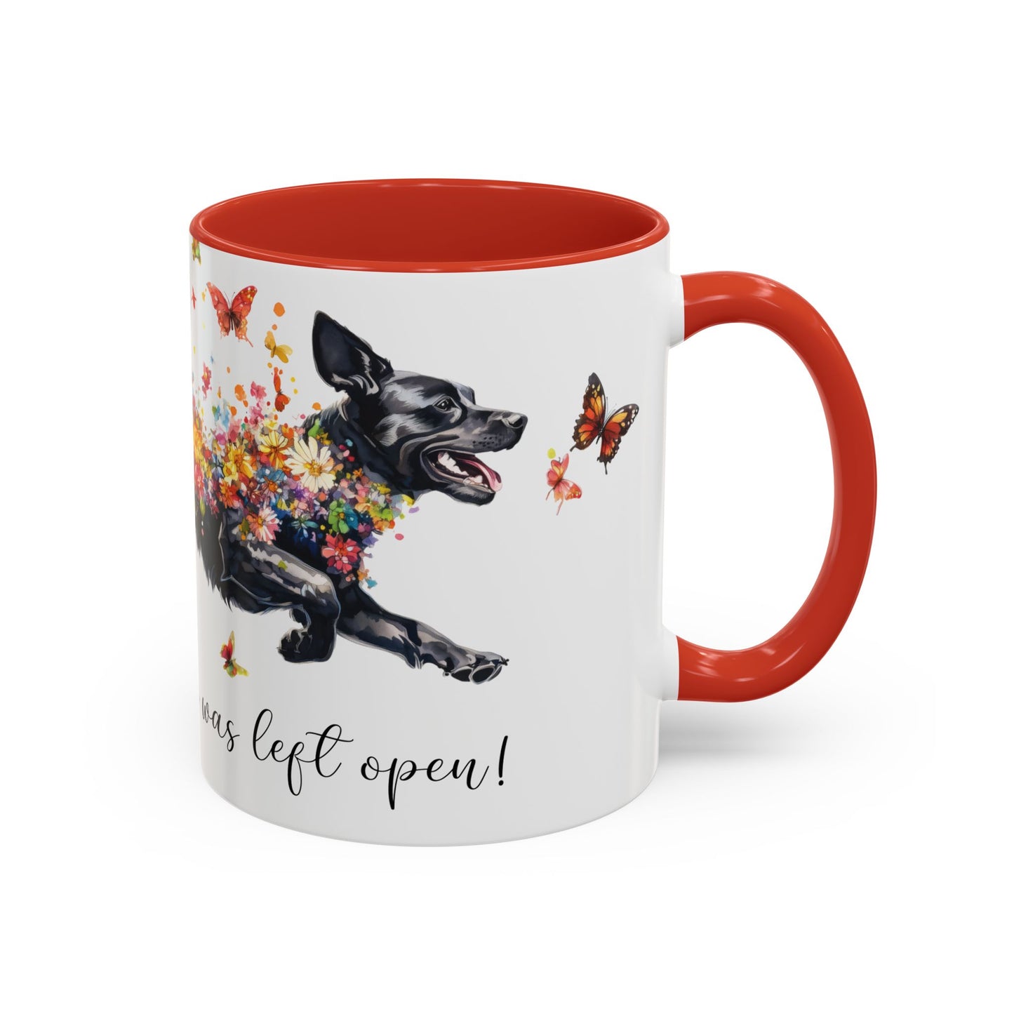 Labrador #3 “Live like the gate was left open" Accent Mugs, 11oz
