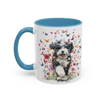 Bernedoodle #2 Personalized Accent Mugs, 11oz