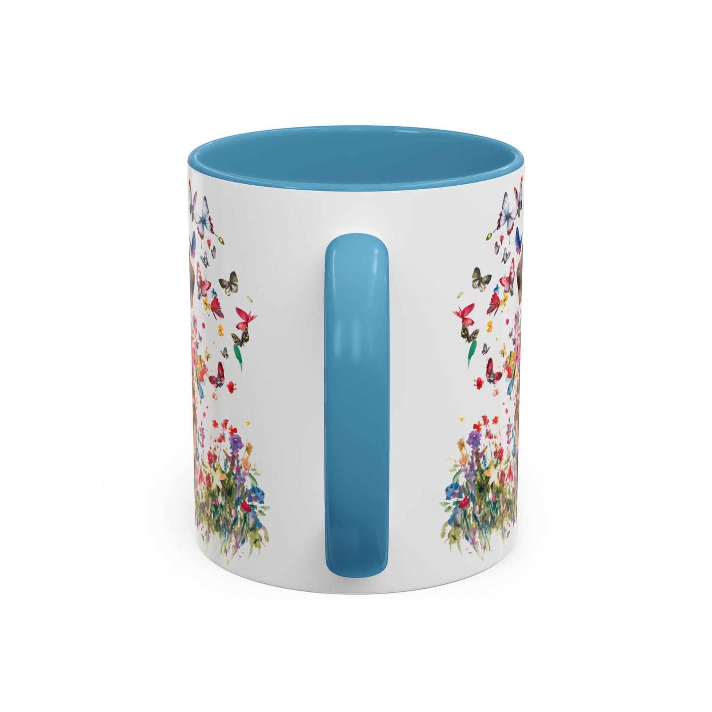 Chocolate Labrador #2 Personalized Accent Mugs, 11oz