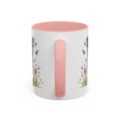 Blue Merle Cockapoo/Doodle Personalized Accent Mugs, 11oz