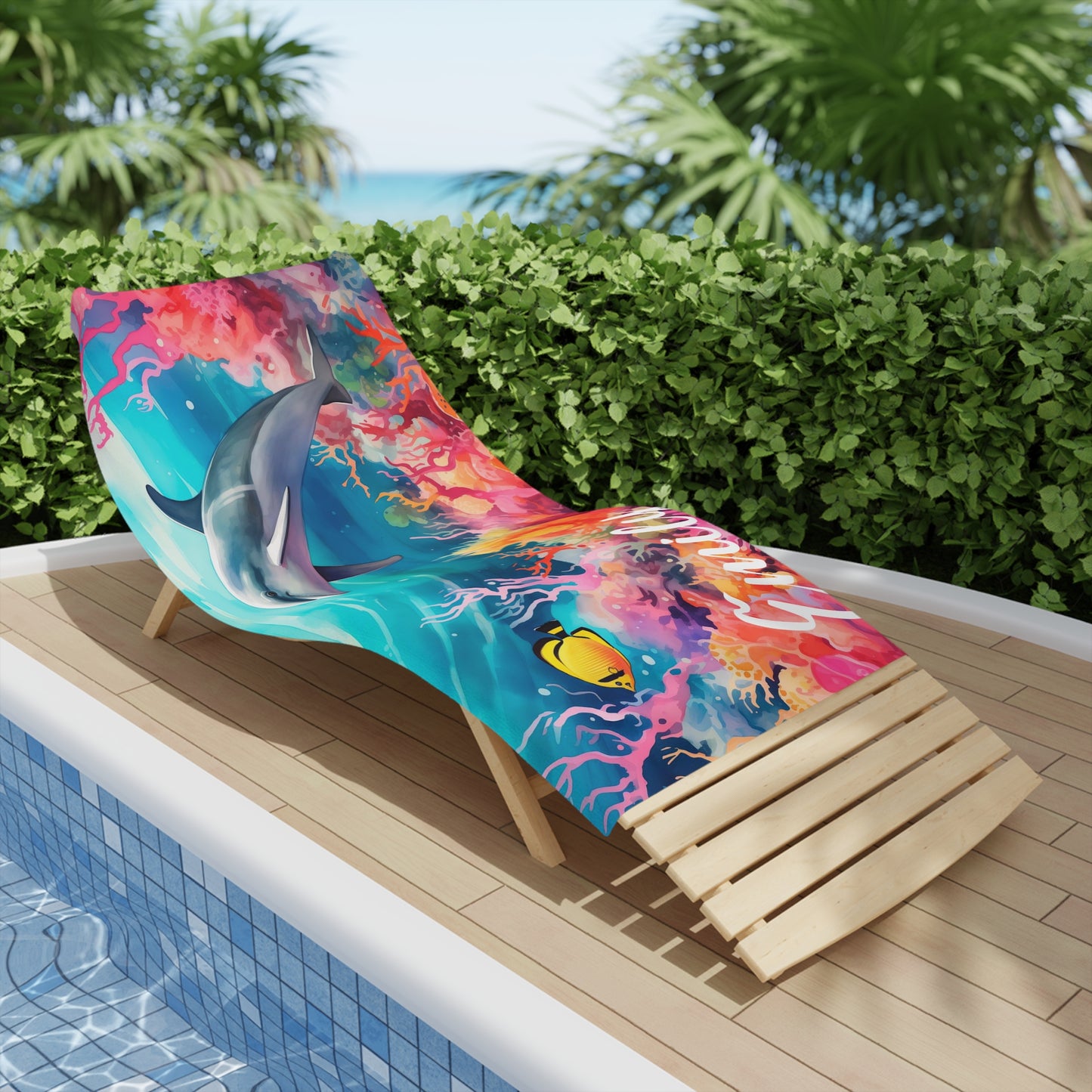 Dolphin #1 Personalised Beach Towels