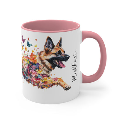 German Shepherd Colorful Accent Mugs, 11oz