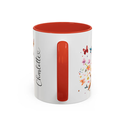 British Manchester Terrier Personalized Accent Mugs, 11oz