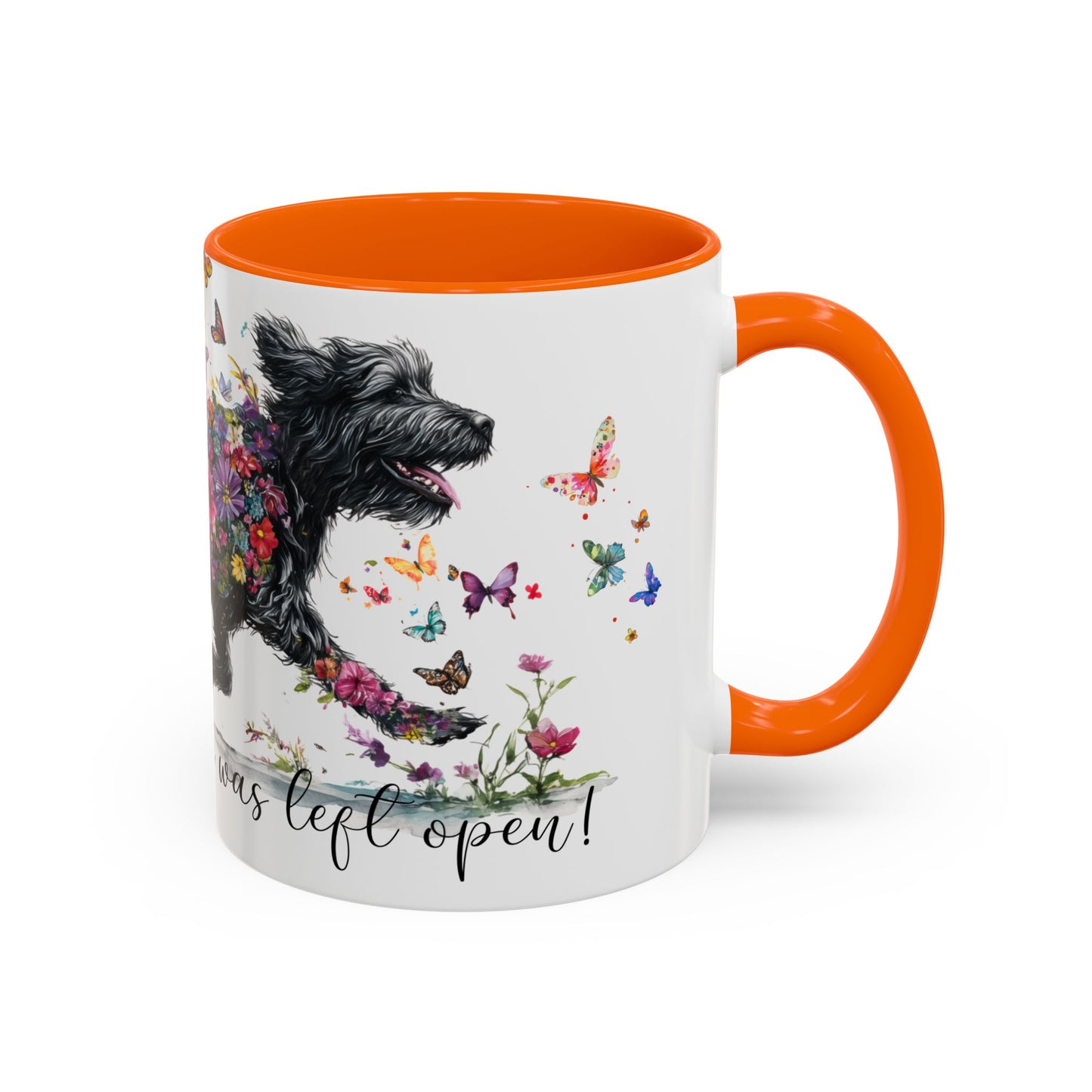 Labradoodle/Groodle #1  Live like the gate was left open, Accent Mugs, 11oz & 15oz