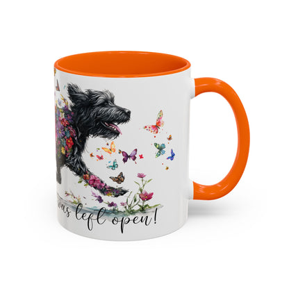 Labradoodle/Groodle #1  Live like the gate was left open, Accent Mugs, 11oz & 15oz