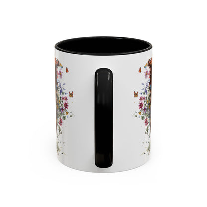 Border Collie #5 Personalized Accent Mugs, 11oz