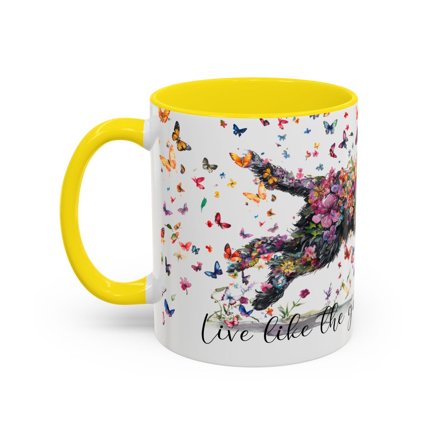 Labradoodle/Groodle #1  Live like the gate was left open, Accent Mugs, 11oz & 15oz
