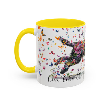 Labradoodle/Groodle #1  Live like the gate was left open, Accent Mugs, 11oz & 15oz