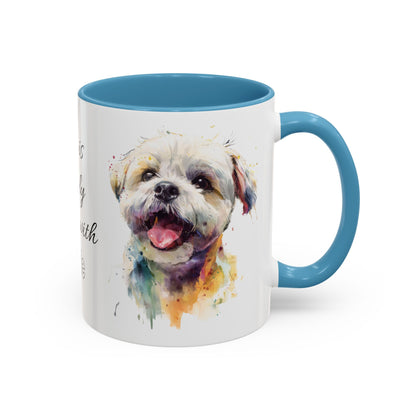 Shih Tzu #1 “Life is better with” Personalized Accent Mugs, 11oz