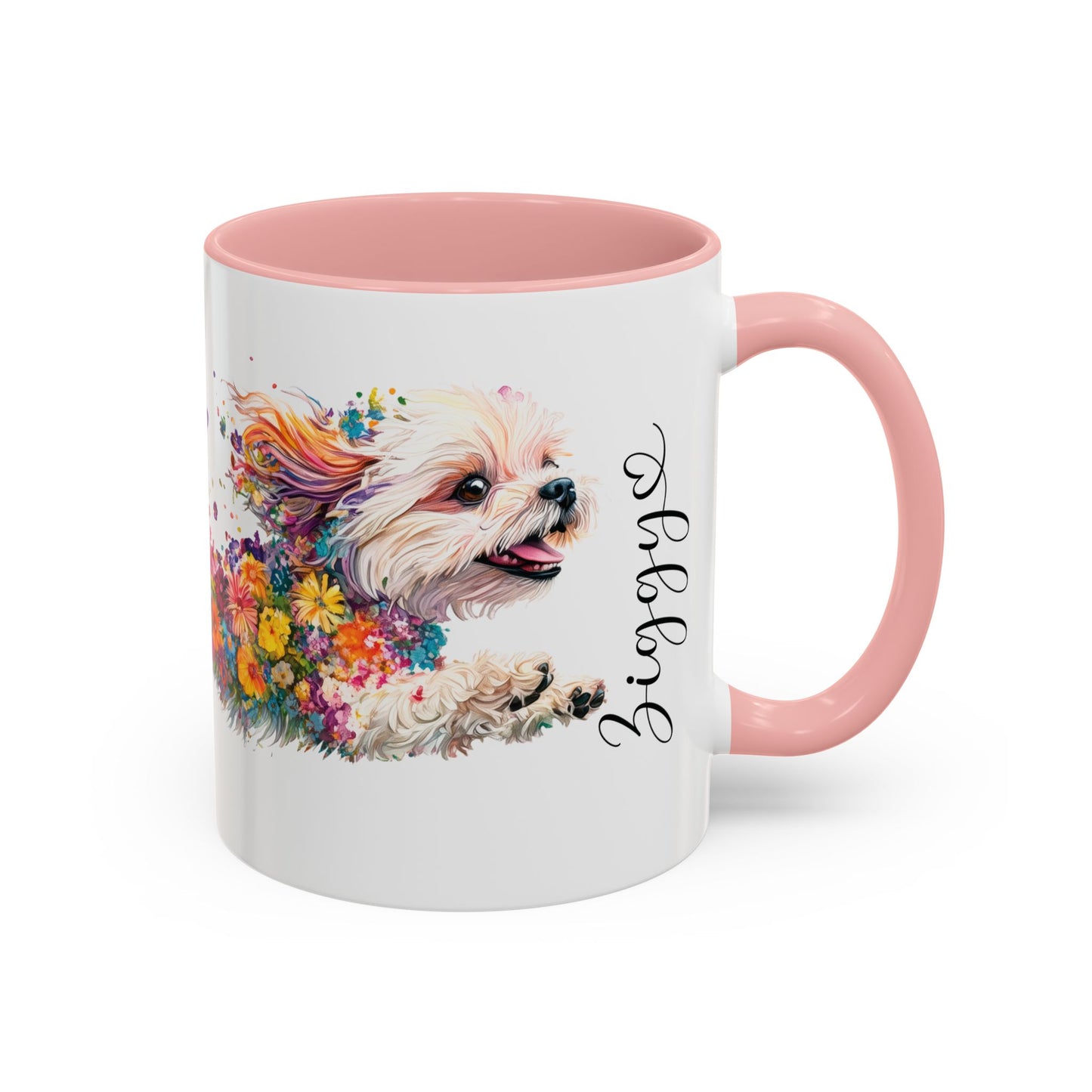 Shih Tzu Personalized Accent Mugs, 11oz
