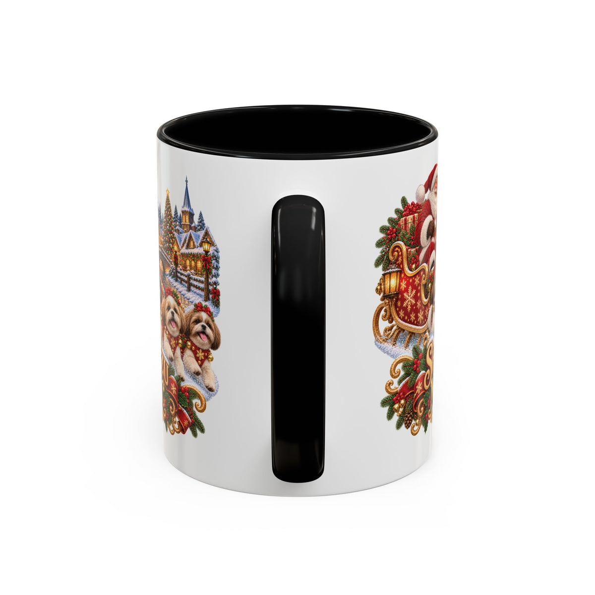 Shih Tzu Magic, personalised accent colour 11oz mug