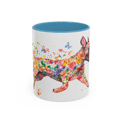White Boxer Personalized Accent Mugs, 11oz