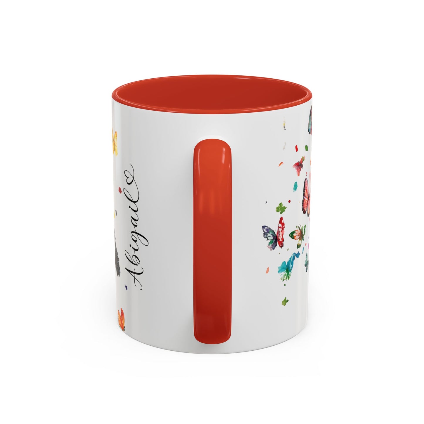 Portugese Water Dog Personalized Accent Mugs, 11oz