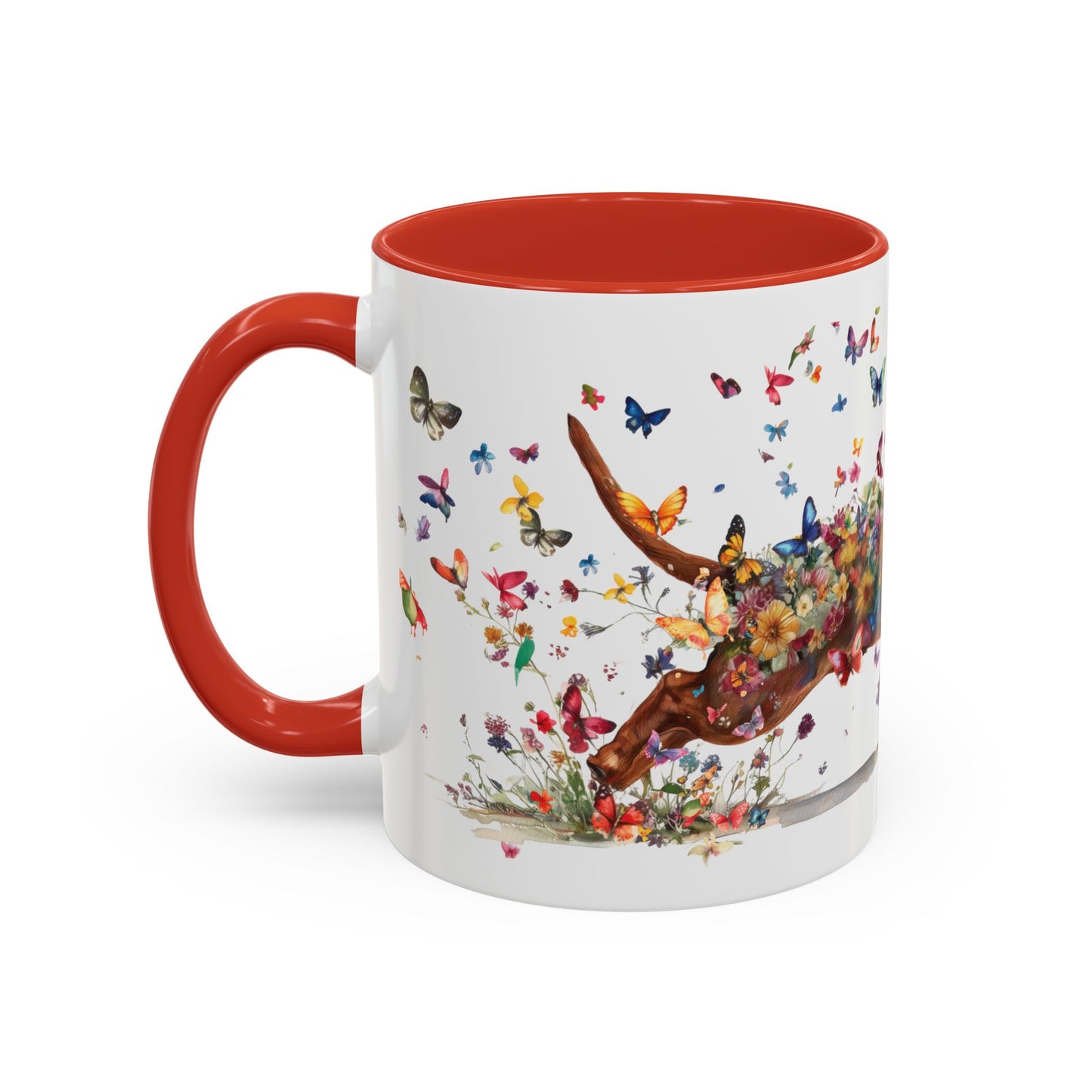 Dachshund #4 Personalized Accent Mugs, 11oz