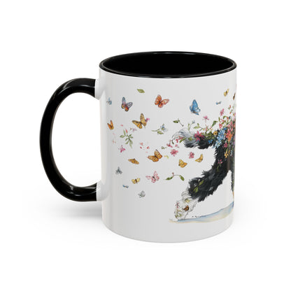 Portuguese Water Dog #2 Personalized Accent Mugs, 11oz