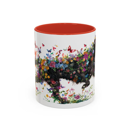 Curly Coated Retriever #2 Personalized Accent Mugs, 11oz