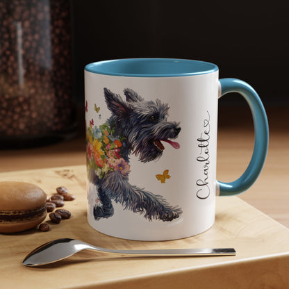 Giant Schnauzer Personalized Accent Mugs, 11oz