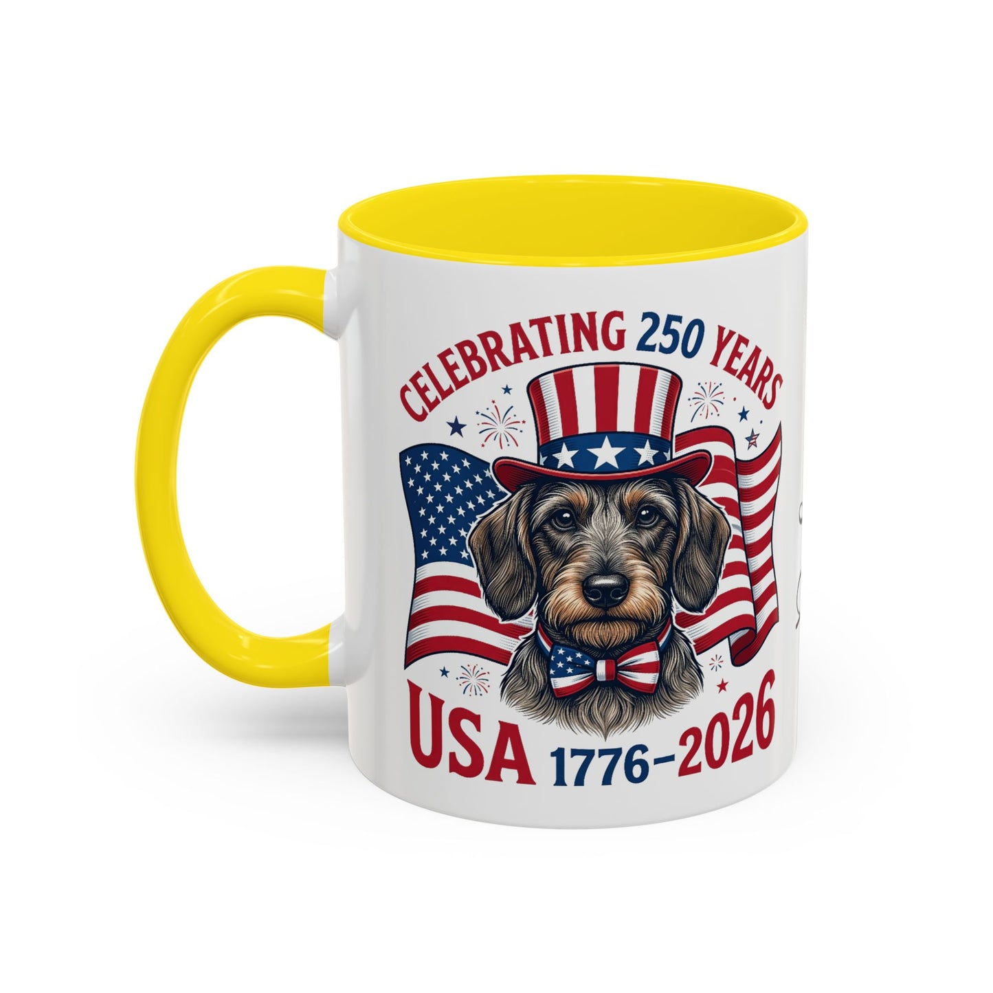 Dachshund #2 - 250th Celebration Personalised  Accent Mugs, 11oz & 15oz