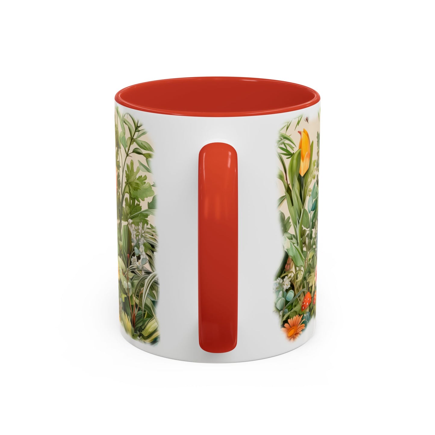 Country Rabbit Personalized Accent Mugs, 11oz