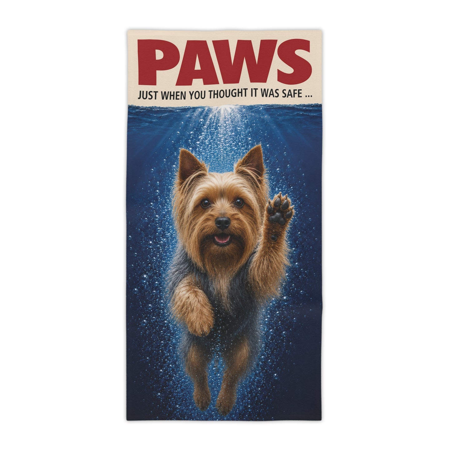 Silky Terrier PAWS Beach Towel