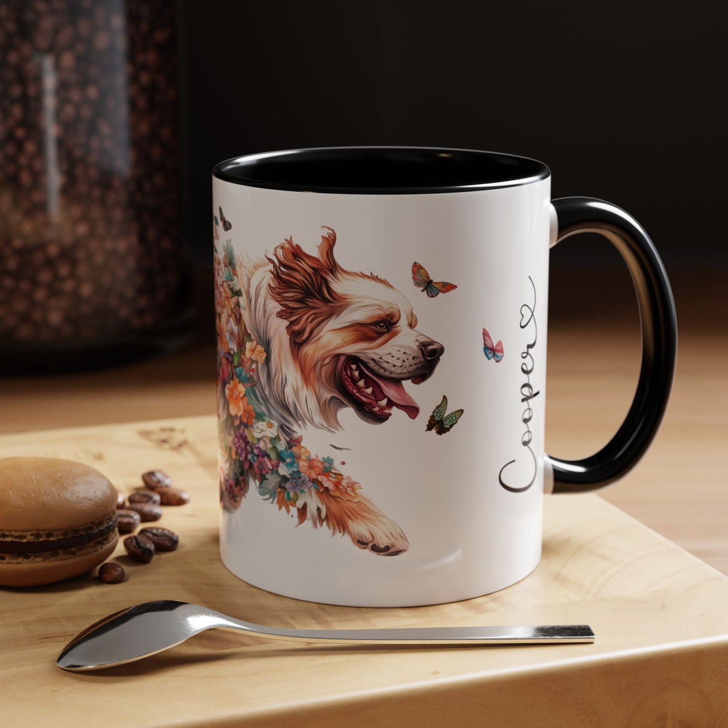 Tibetan Mastiff #2 Personalized Accent Mugs, 11oz