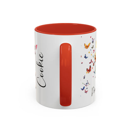 Poodle #1 - Practically Pawfect in every way. Personalised Colorful Accent Mugs, 11oz
