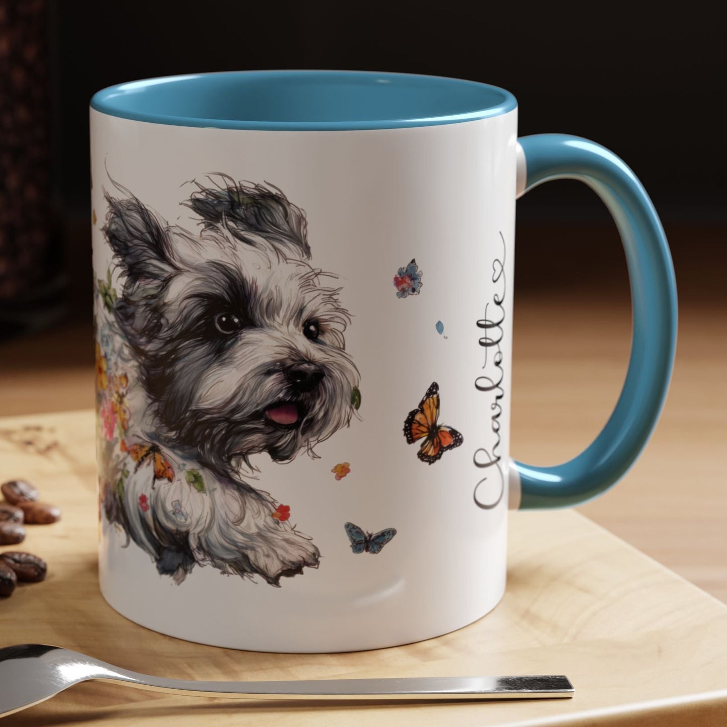 Coton De Tulear Personalized Accent Mugs, 11oz