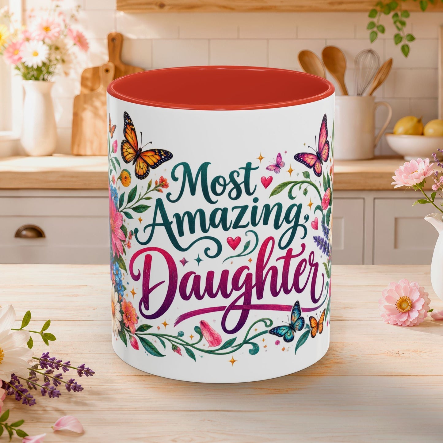 Most amazing daughter, 11oz  accent mug