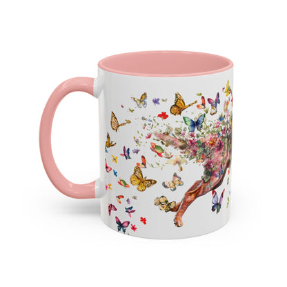 Red Heeler (Cattle dog) Personalized Accent Mugs, 11oz