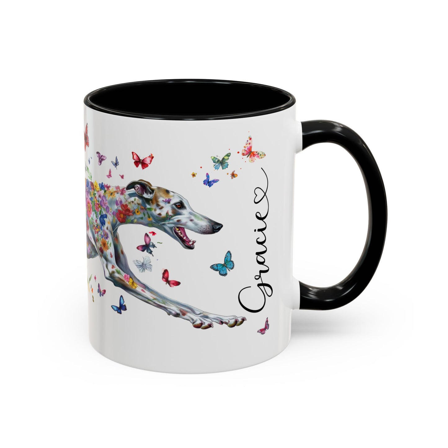 Greyhound #5 Personalized Accent Mugs, 11oz