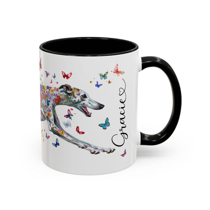 Greyhound #5 Personalized Accent Mugs, 11oz