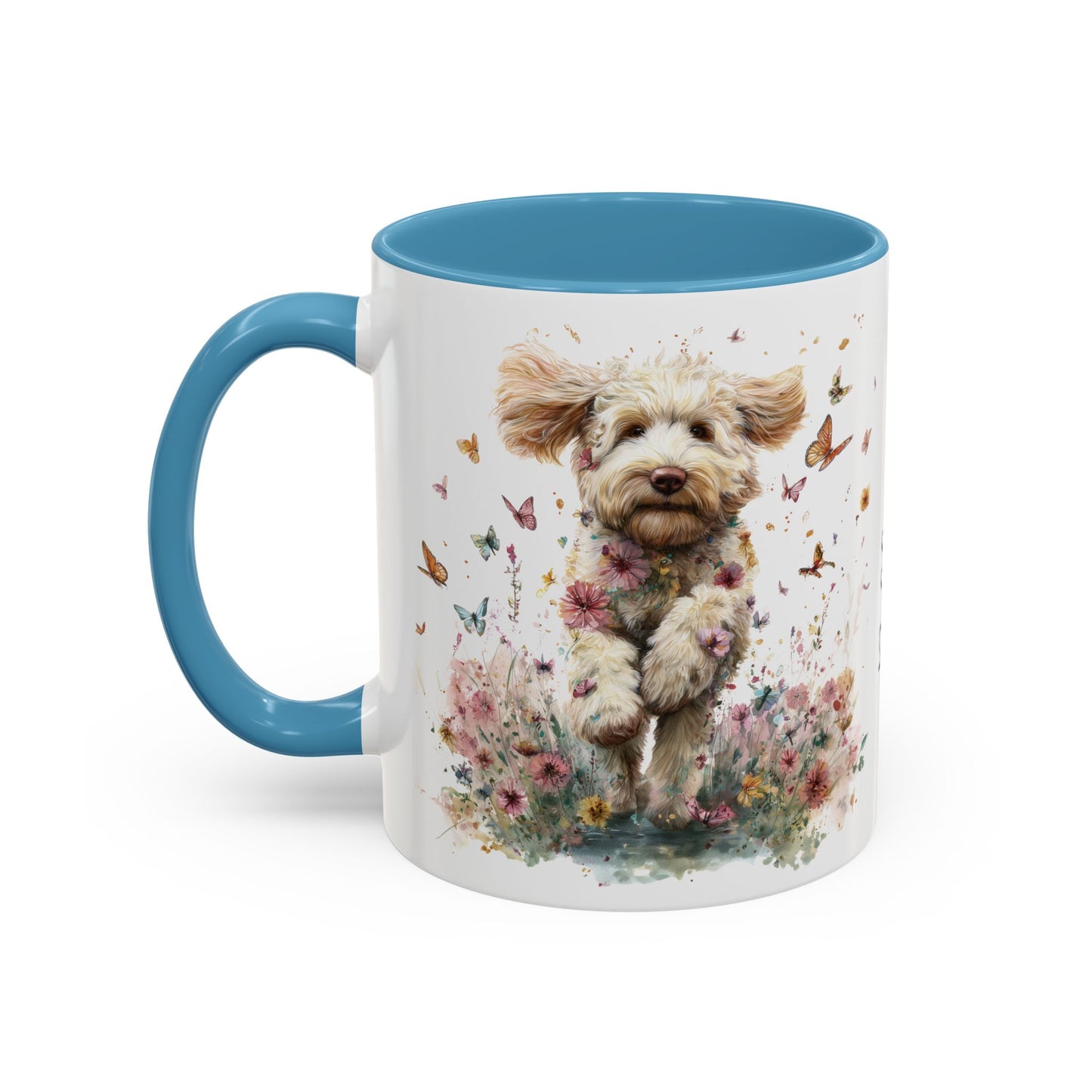 Labradoodle #6 Personalized Accent Mugs, 11oz