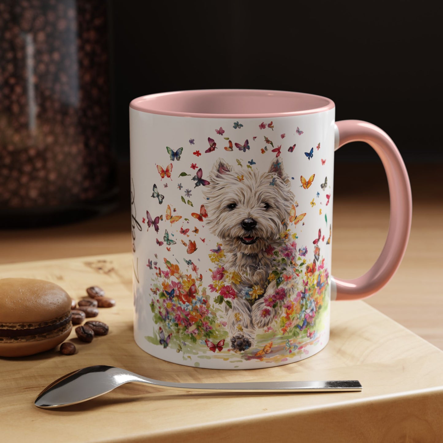 West Highland Terrier #2 Personalized Accent Mugs, 11oz