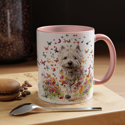 West Highland Terrier #2 Personalized Accent Mugs, 11oz