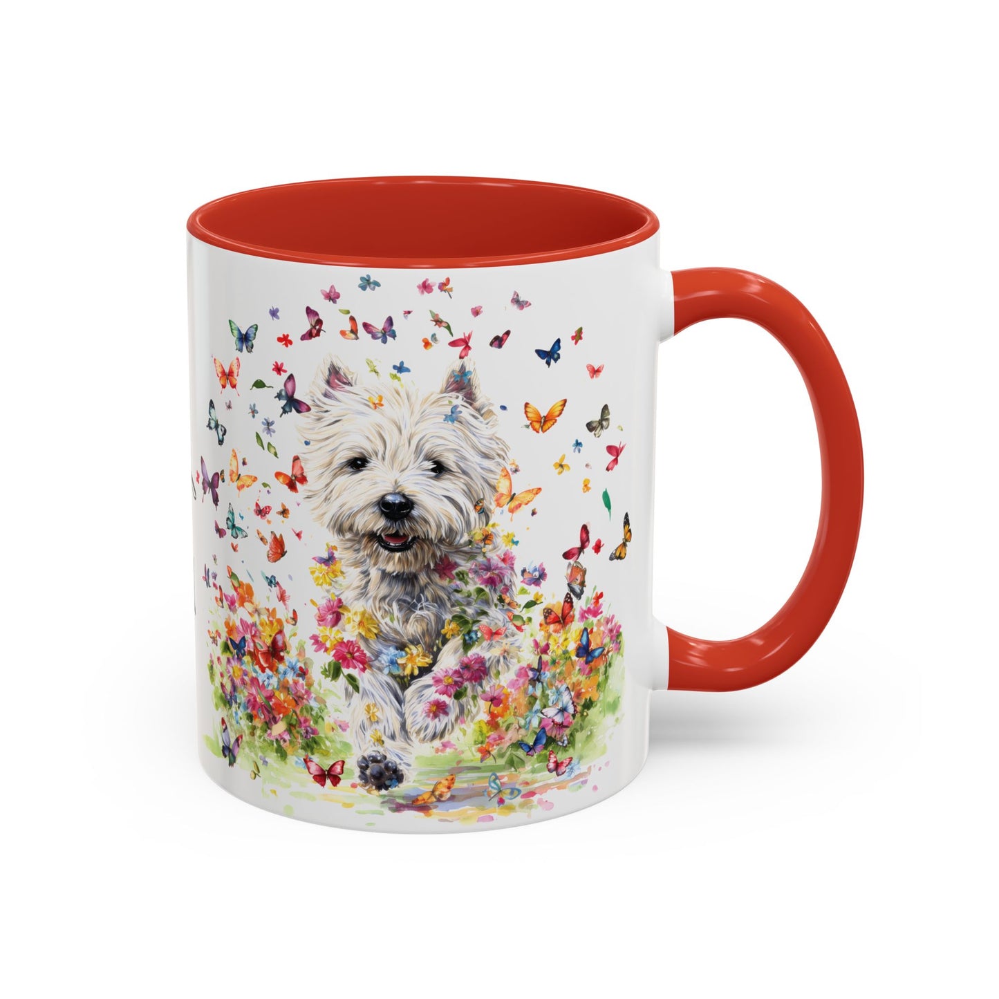 West Highland Terrier #2 Personalized Accent Mugs, 11oz