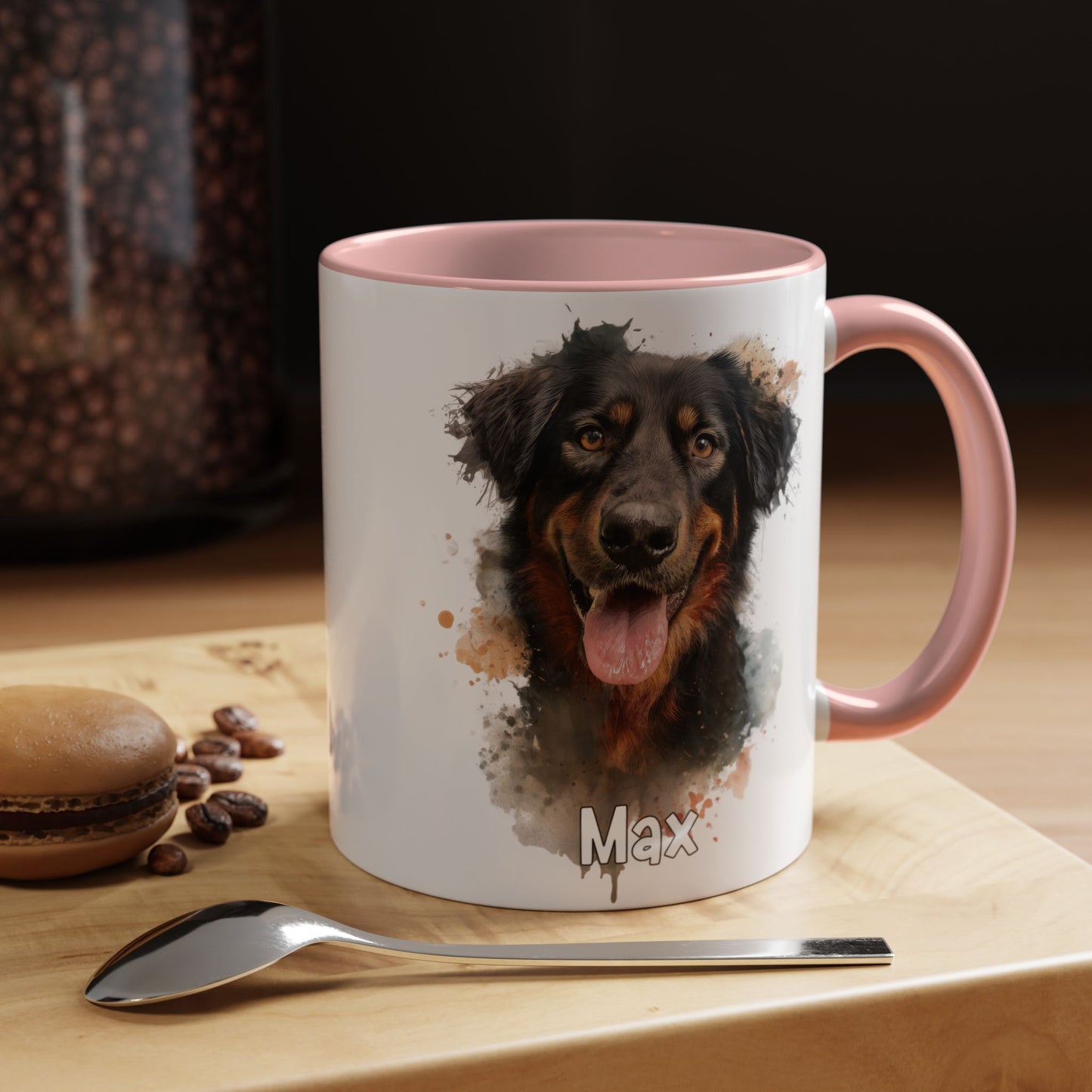 Hovawart #4 Colourful Personalized Accent Mugs, 11oz