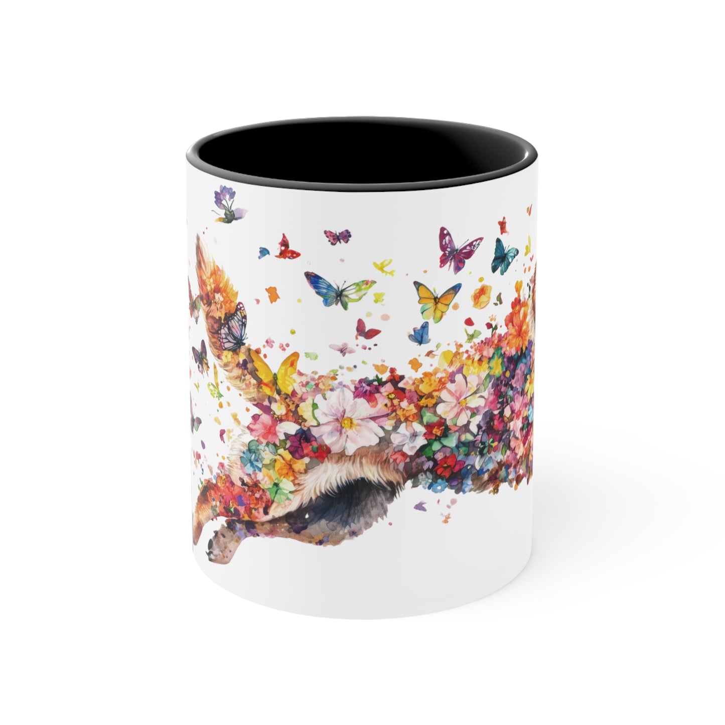 German Shepherd Colorful Accent Mugs, 11oz