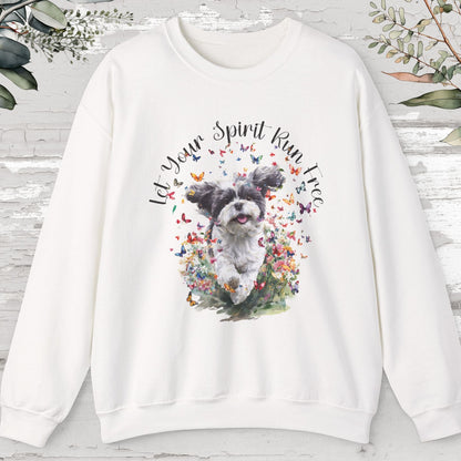 Shih Tzu #7 "Let your spirit run free" Personalised Sweatshirt