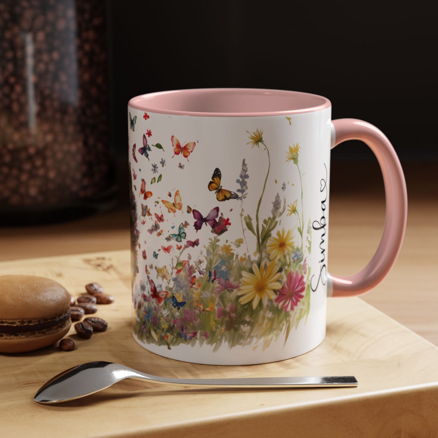Schipperke #2 Personalized Accent Mugs, 11oz